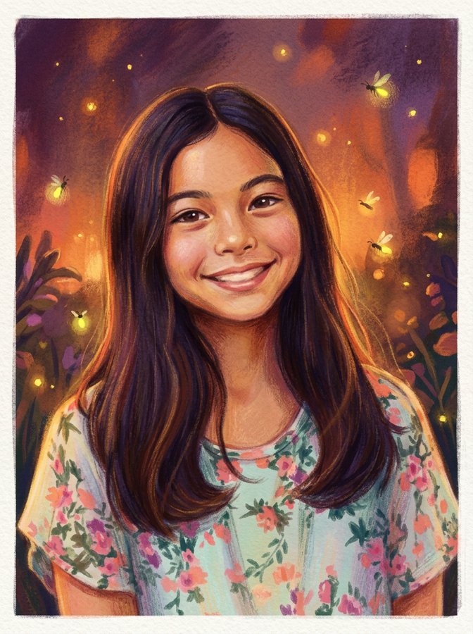 Kat's styled storybook portrait