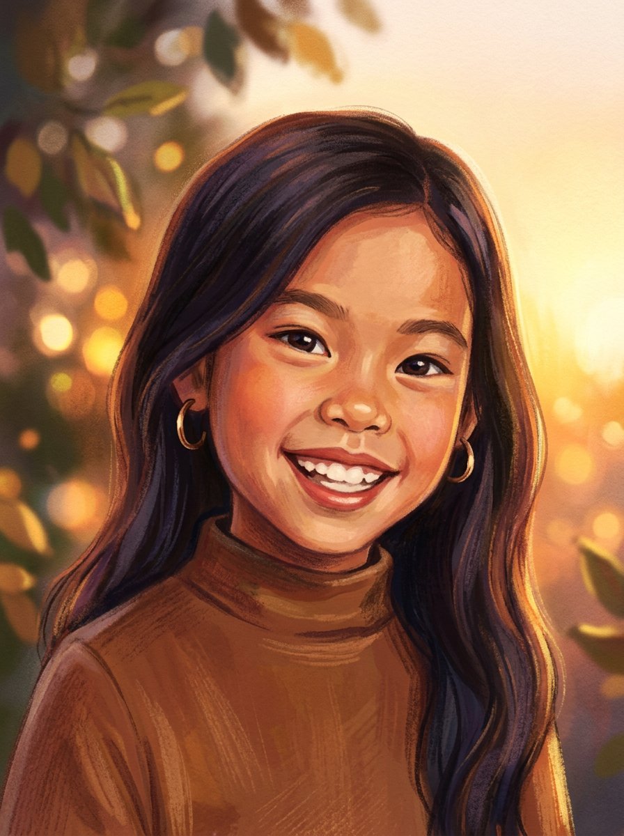 May's styled storybook portrait